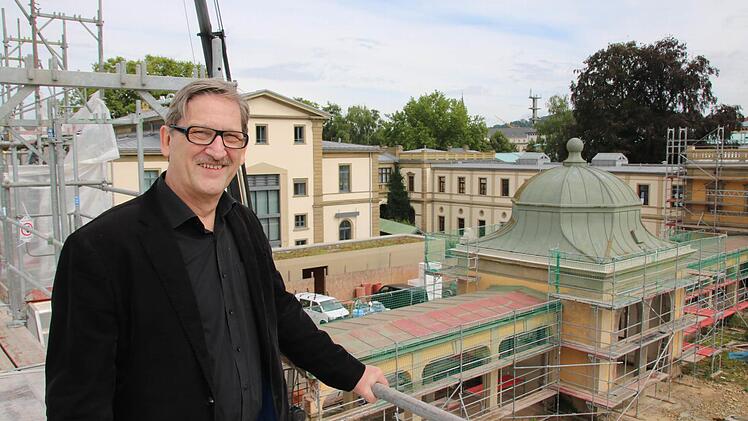 Otto Gass an der Baustelle Luitpoldbad. Foto: Ralf Ruppert