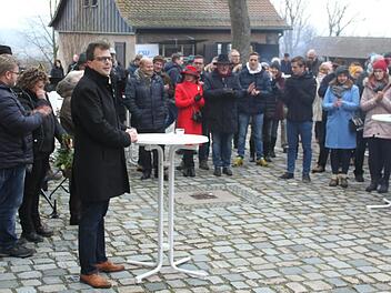 Auf der Altenburg kündigte Christian Lange an, dass er für die CSU bei der OB-Wahl 2020 antreten möchte. Foto: Michael Memmel