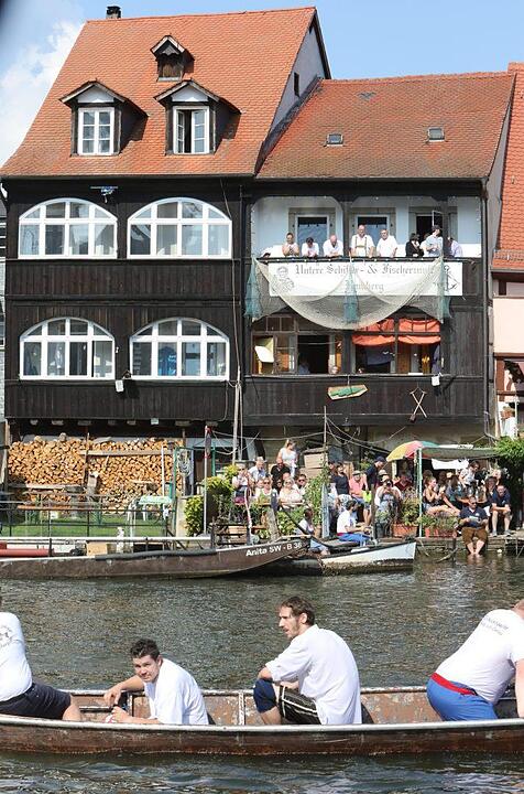 Fischerstechen der Erwachsenen am Sonntag. Foto: Barbara Herbst