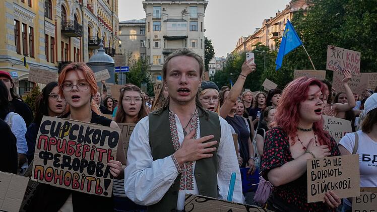 Ukraine-Krieg - Proteste in Kiew