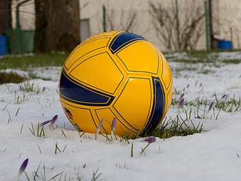 Durch die Schneefälle der letzten Tage finden auch in der Fußball-Bezirksliga Oberfranken Ost und in der Landesliga Nordost kaum Spiele statt.   Foto: Heinrich Weiß