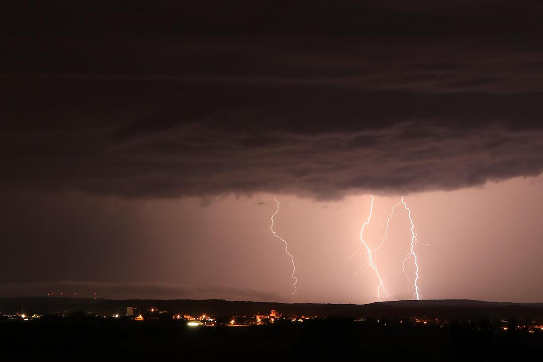 Unwetter über Franken