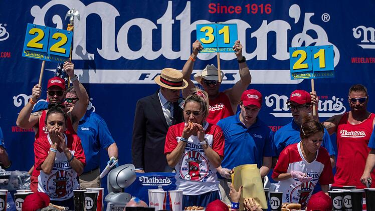 Hotdog-Wettessen in New York