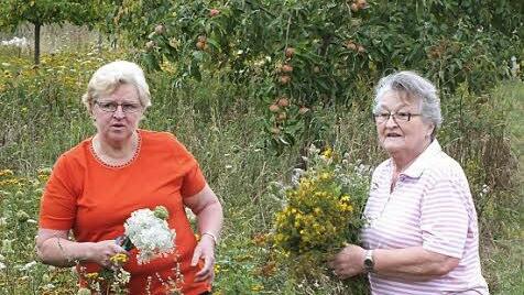Hildegund Burgis und Rosi Gehr sprechen ab, was sie noch brauchen.