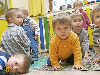 Im Kindergarten herrscht Leben.  Archivfoto: Josef Hofbauer