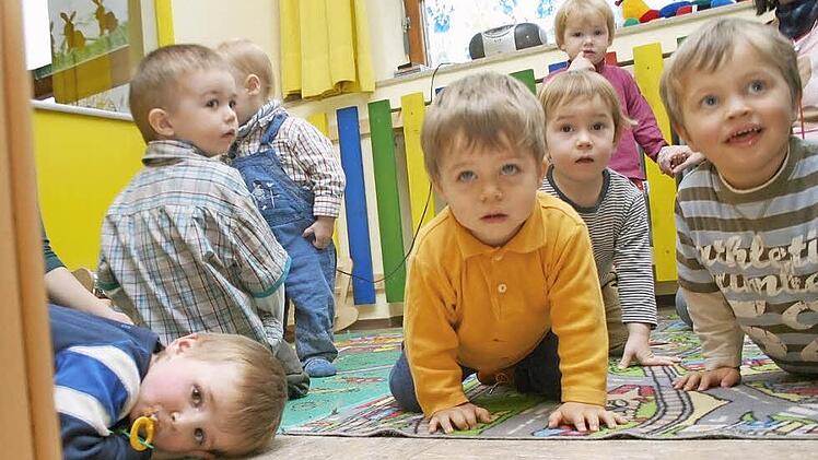 Im Kindergarten herrscht Leben.  Archivfoto: Josef Hofbauer