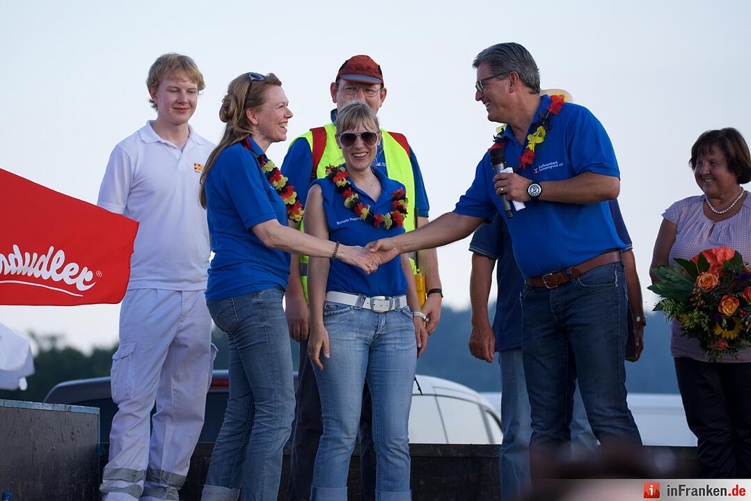 Jubiläumsausgabe: Zum 20. Mal hat die Raiffeisenbank Seebachgrund zu ihrem Ballonmeeting nach Hannberg eingeladen. Mehr als 2000 Menschen waren gekommen.