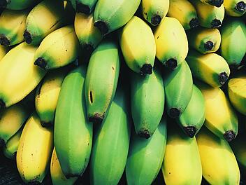 Grüne Bananen werden häufig zum Kauf angeboten. Trotz ihrer Unterschiede zu gelben Früchten können sie einen wertvollen Beitrag zu einer ausgewogenen Ernährung leisten.