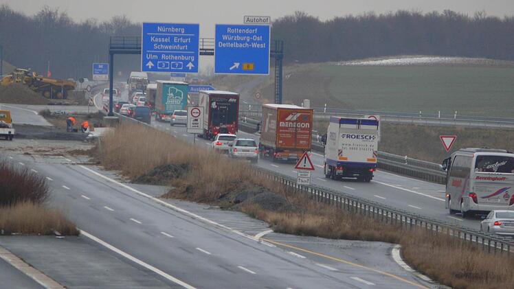 Der Ausbau des Nadelöhr Autobahn A 3 ist ein Teil zur Verbesserung der Infrastruktur in Mainfranken. Foto: Archiv (Karina Brock)