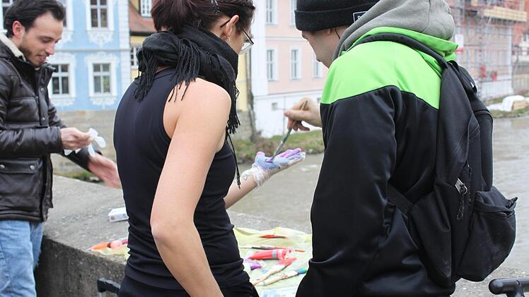 Demonstration in Bamberg am Internationalen Tag gegen Rassismus. Foto: Iryna Zakoretska