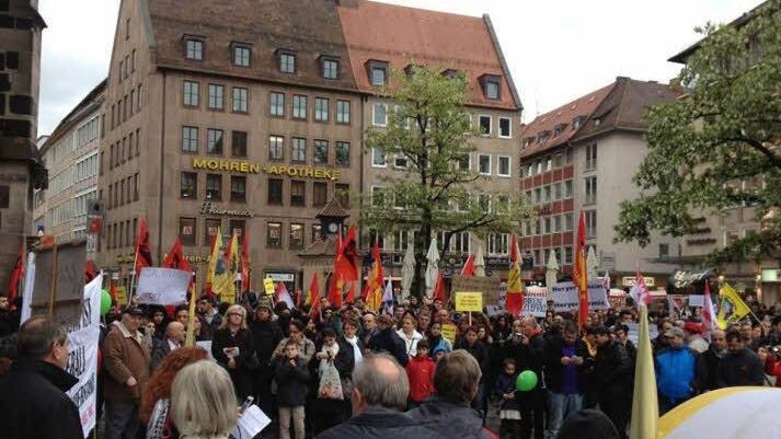 Solidaritätskundgebung am Montag in Nürnberg Foto: privat