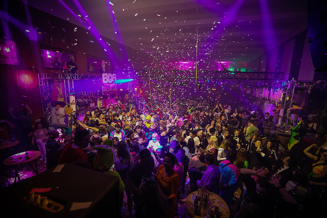 Beste Partystimmung in der Stadthalle