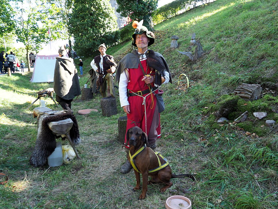 Auf der Burgruine in Bad Kissingen