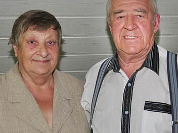 Das Jubelpaar Melita und Herbert Saar aus Wonfurt  Foto: Ulrike Langer