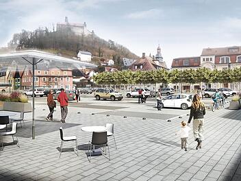 Wie der neue Zentralparkplatz wohl heißen wird? Visualisierung: Stadt Kulmbach