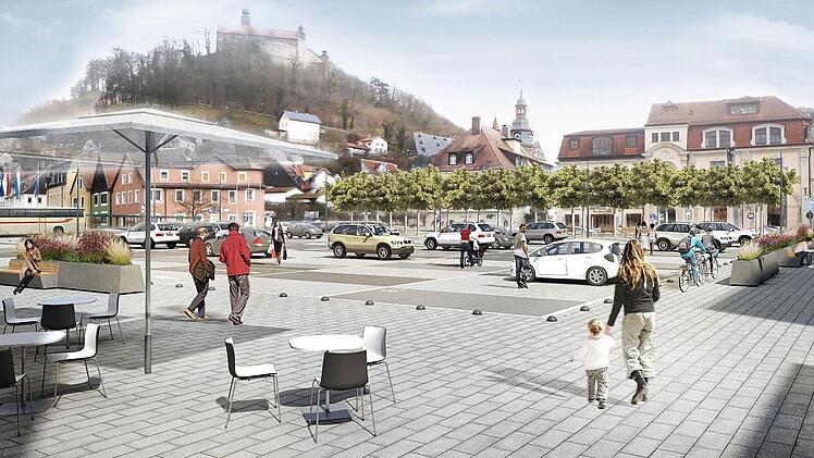 Wie der neue Zentralparkplatz wohl heißen wird? Visualisierung: Stadt Kulmbach