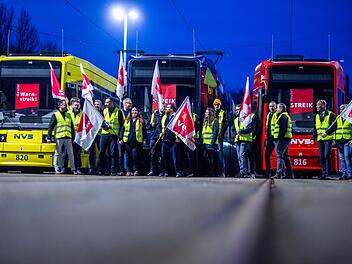 Warnstreik im Nahverkehr - Schwerin