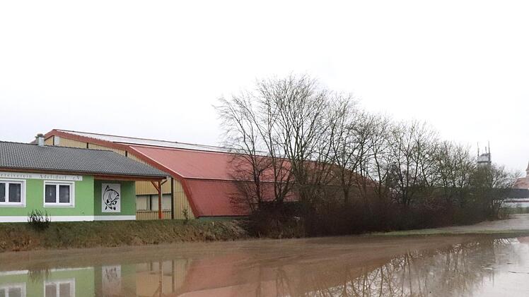 Hochwasser im Aischgrund.  Foto:Johanna Blum