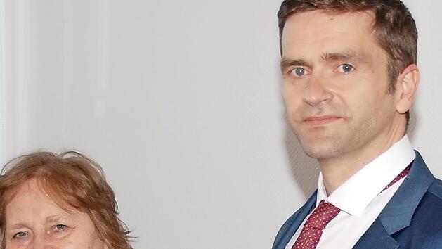 Brigitte Glos und ihr Nachfolger Stefan Trebes