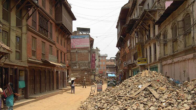Nepal nach den Erdbeben  Foto: Nepalhilfe Kulmbach