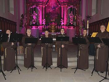 "The Gregorian Voices" begeisterten mit (von links) Osman Hayrulov und Simeon Pilibosyan (1. Tenor), Ivailo Ponkov und Ivan Hristov (2. Tenor), Vasil Antov und Mario Hristov (Bariton), Nikolay Jordanov und Radostin Georgiew (Bass).Andreas Welz