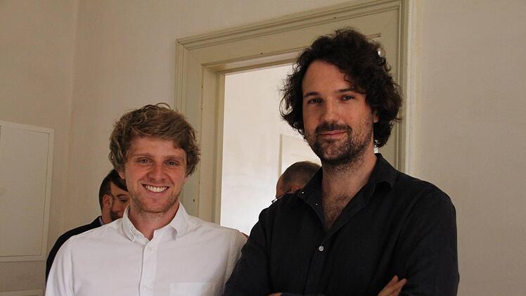 Die Architekten Johannes Wenzel (links) und Simon Huffer. Foto: Saskia Nauer