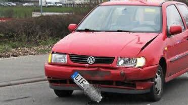 Dieses Auto hatte eigentlich Vorfahrt.