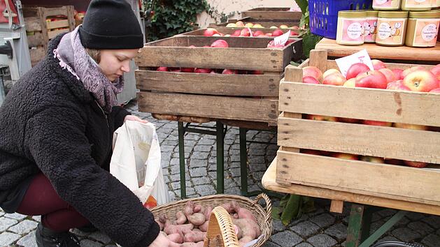 Das Angebot an Obst und Gem&uuml;se war vielf&auml;ltig.Gerda V&ouml;lk