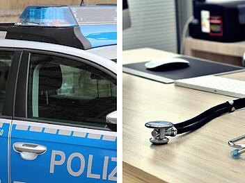 Schwabach: Verdacht auf falsche Atteste - Maskengegner versammeln sich bei Durchsuchung vor Arztpraxis