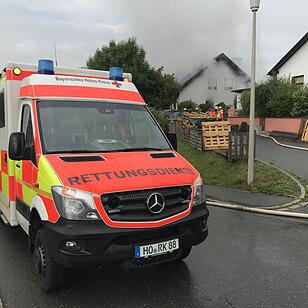 Kreis Hof: 44-Jährige bei Wohnhausbrand verletzt