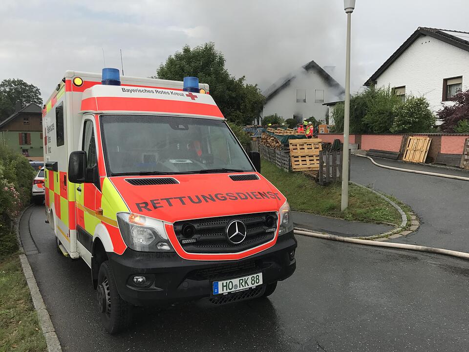 Kreis Hof: 44-Jährige bei Wohnhausbrand verletzt