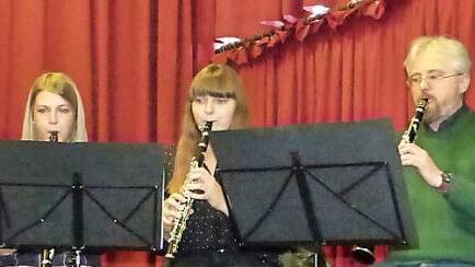 Das Klarinettentrio des Musikvereins Foto: Klaus-Peter Wulf