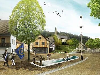 Der Siegerentwurf in einer perspektivischen Ansicht Foto: bauchplan