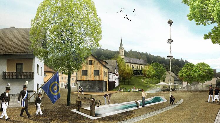 Der Siegerentwurf in einer perspektivischen Ansicht Foto: bauchplan