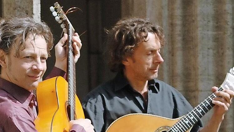 Oliver Jaeger (l.) und Jan Dijker eröffnen die Reihe der Schwarzenberger Schlosskonzerte. Foto: privat