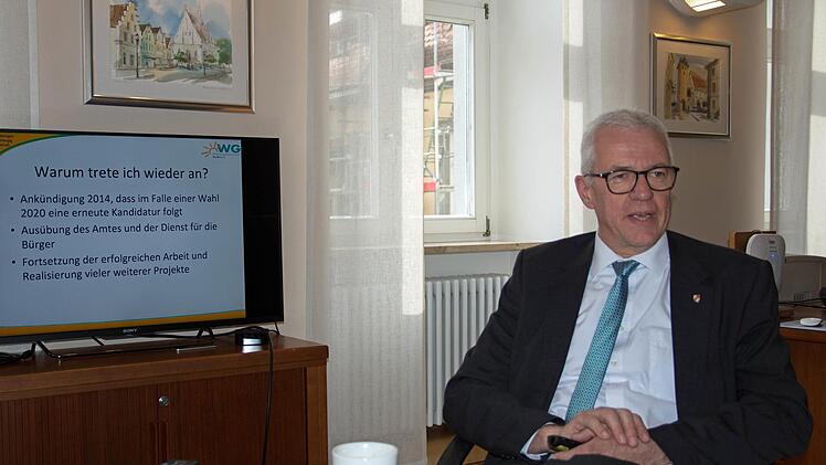"Haßfurt ist auf einem guten, zukunftsweisenden Weg. Es steckt noch viel Arbeit im Detail, aber die Richtung stimmt", sagt Bürgermeister Günther Werner, der diese Arbeit gerne auch in der kommenden Legislaturperiode fortführen möchte.