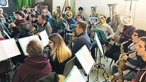 Der Musikverein Marktleugast probt für das Josefskonzert. Foto: privat