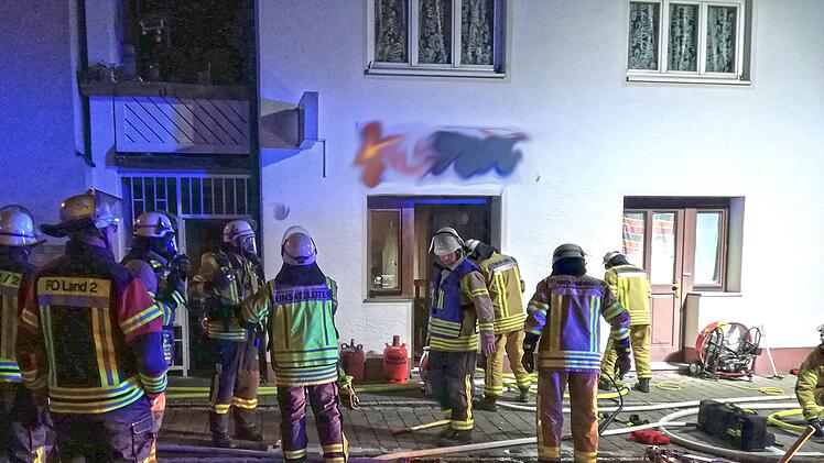 Der Einsatzort in der Hauptstraße  in Kirchehrenbach. Foto: Feuerwehr Kirchehrenbach