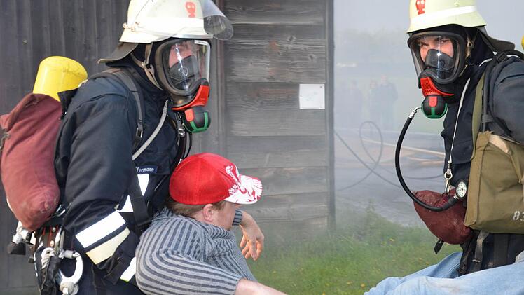 Übung der Feuerwehr