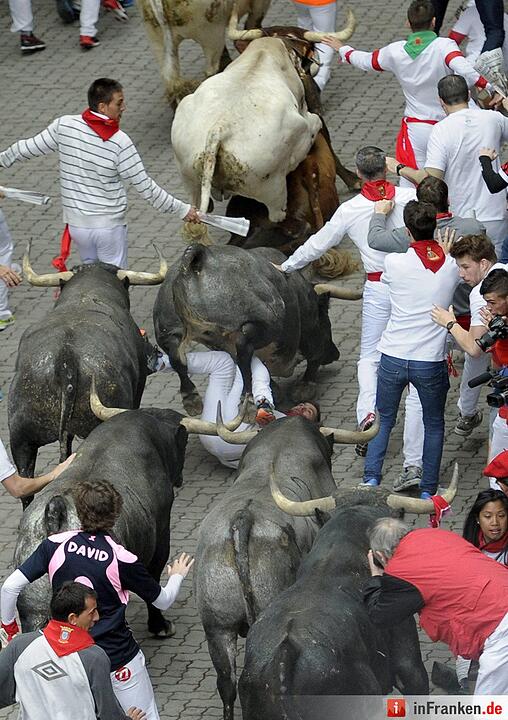 Stierhatz in Pamplona