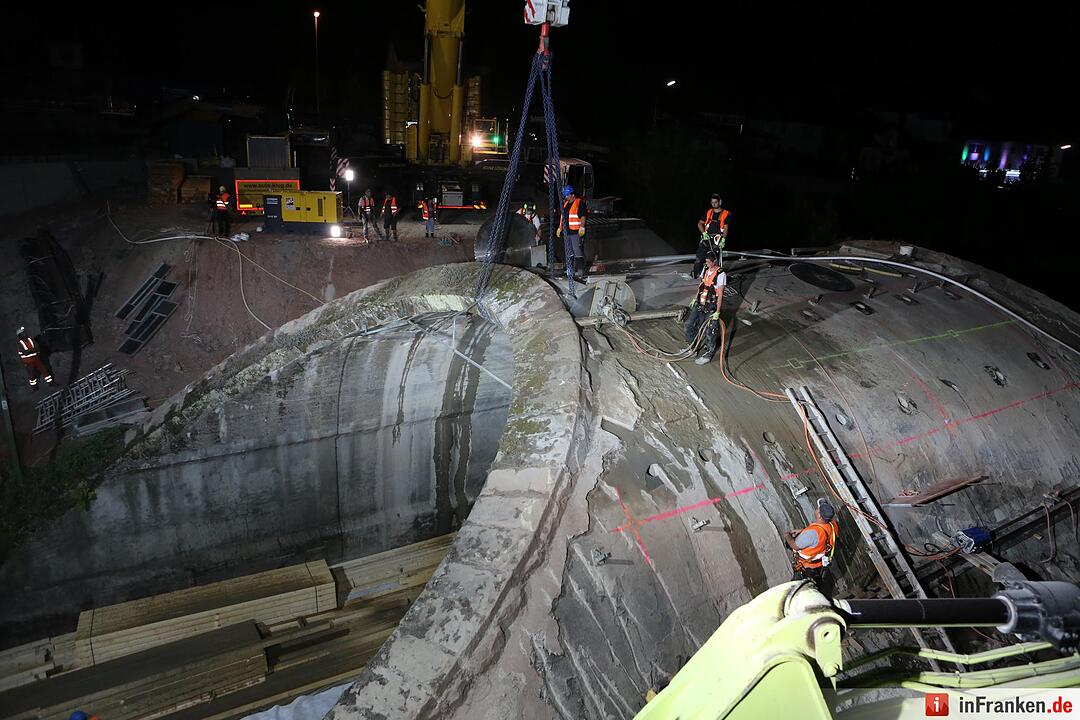 Brückenabriss in Kronach