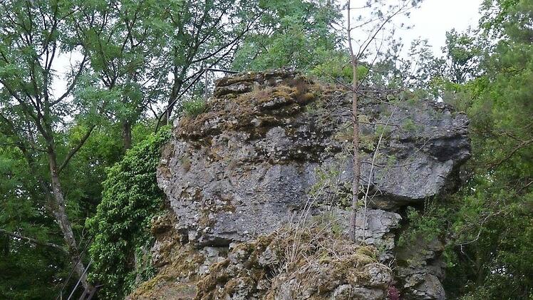 Der Adlerstein bei Engelhardsberg.