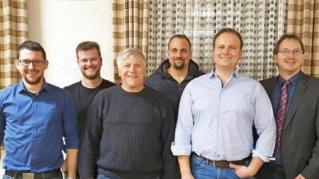 Der neue Vereinsrat von Geroldswind (von links): Johannes Müller, Michael Bätz, Timo Streng, Michael Neder, Andreas Müller und Bürgermeister Wolfram Thein. Es fehlt Beate Kostial.  Foto: privat