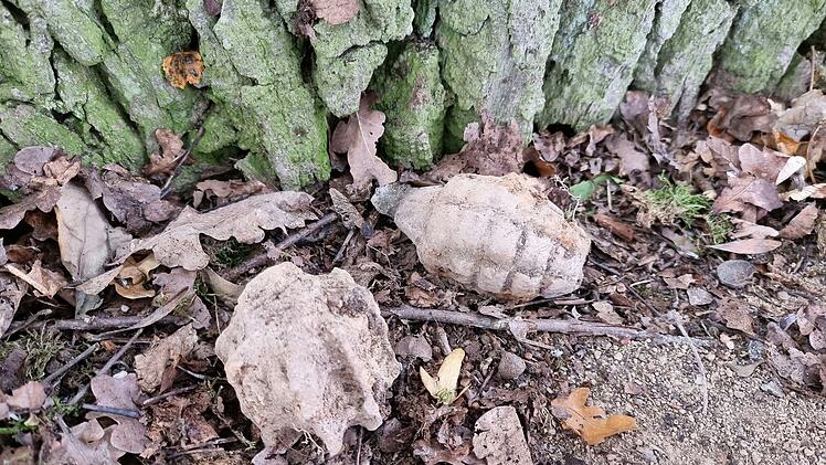 Weltkriegshandgranate gefunden