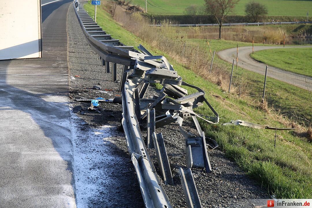 Unfall auf der A9 bei Gefrees