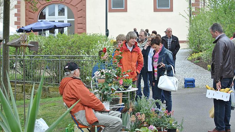 Kleine Privatstände gab es bei der Rügheimer Garten- und Pflanzenbörse genauso wie die flächengreifenden Kunsthandwerker-Bereiche.  Fotos: Brigitte Krause