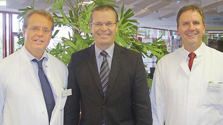 Im Ärzte-Ranking ganz vorn (von links): Priv.-Doz. Dr. Clemens Grupp, Prof. Dr. Göran Hajak und Dr. Heinz Weber Foto: pr