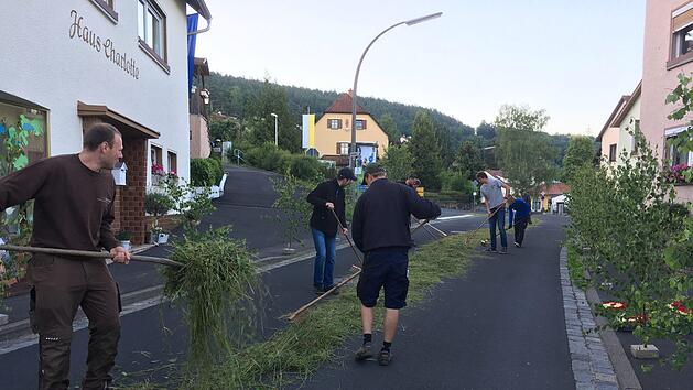 Auch heuer wird der Jugendverein wieder dafür sorgen, dass an Fronleichnam in Bad Bocklet alles schön geschmückt ist. Foto: Raphael Langer