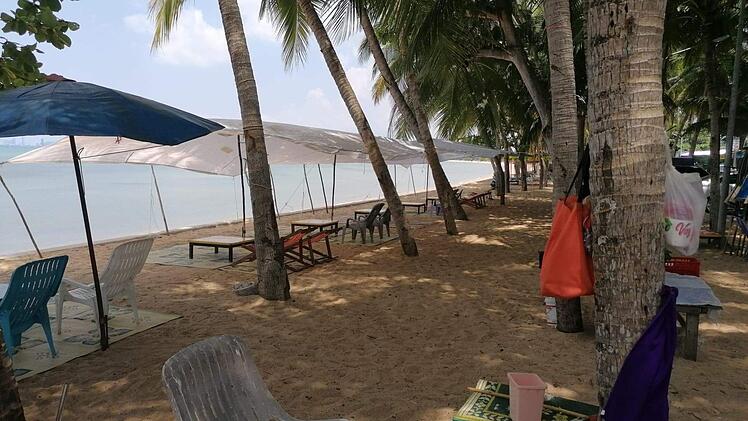 Traumstrand ohne Badegäste: So schaut es zurzeit in Harald Hartmanns Urlaubsparadies Bang Sare aus.