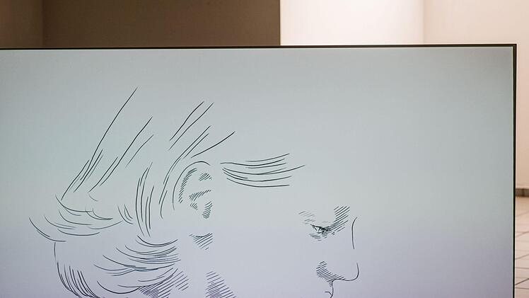 Zeichnungen und eine Installation zeigt Xenia Fink in Coburg. Die Studioausstellung im Kunstverein wird am Samstag eröffnet.Foto: Jochen Berger